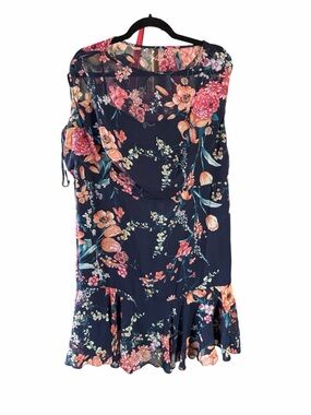sandra darren Floral Navy Dress size 18w